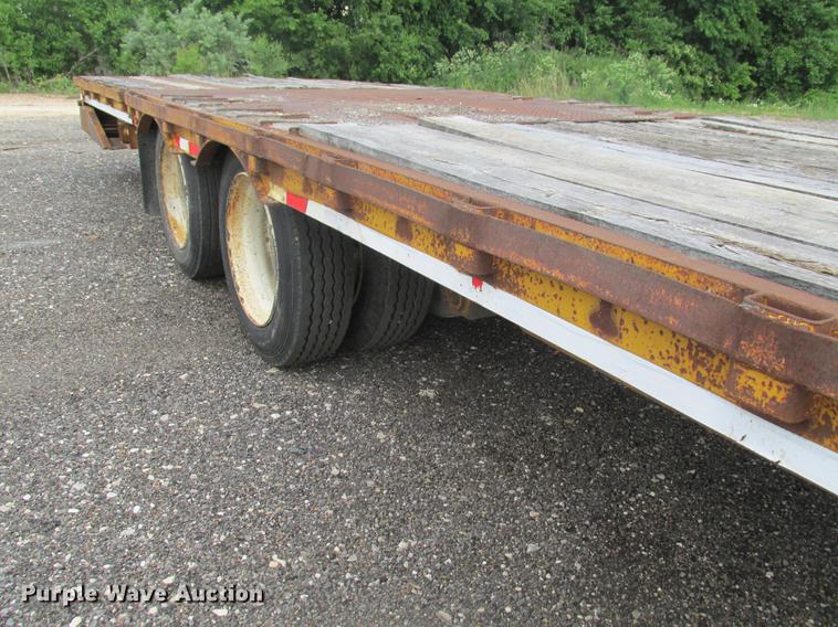 image for item DE3685 1997 Ledwell HT48102 drop deck equipment trailer