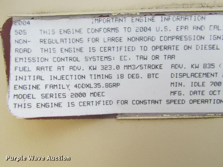 image for item DE3686 Kohler Power Systems 750 power unit