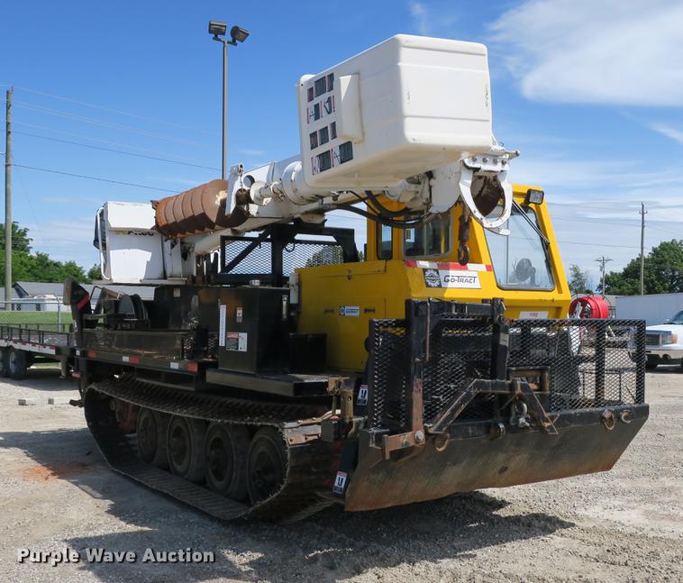 image for item DE3706 1996 Bombardier GT1600NTLFD Go-Tract track carrier with digger derrick