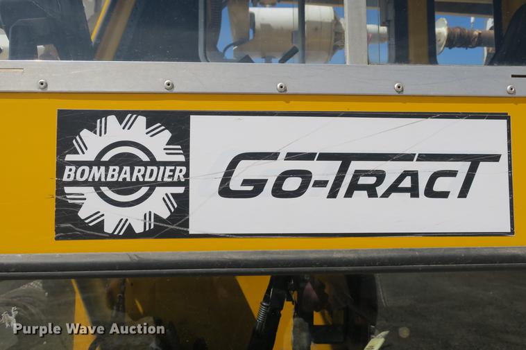 image for item DE3706 1996 Bombardier GT1600NTLFD Go-Tract track carrier with digger derrick