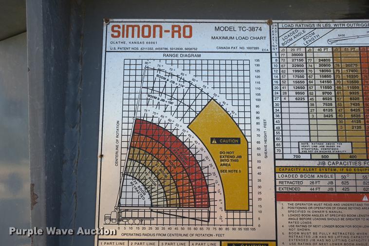 image for item DE3707 1992 Ford L9000 crane truck