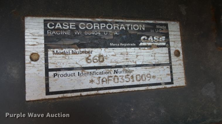 image for item DE7143 Case 660 trencher