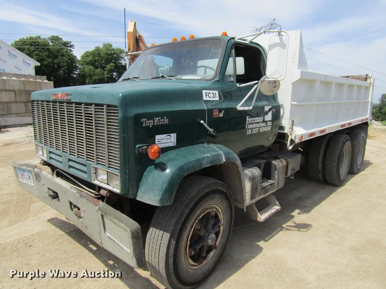 image for item DF3814 1989 GMC C7000 dump truck