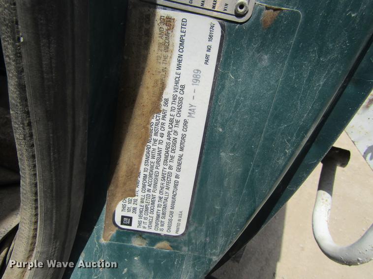 image for item DF3814 1989 GMC C7000 dump truck