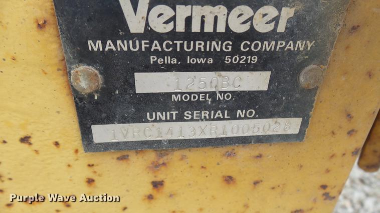 image for item DP9529 1994 Vermeer 1250 wood chipper