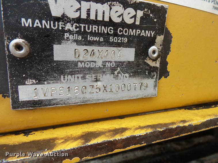 image for item DV9325 1999 Vermeer D24X40A directional boring unit