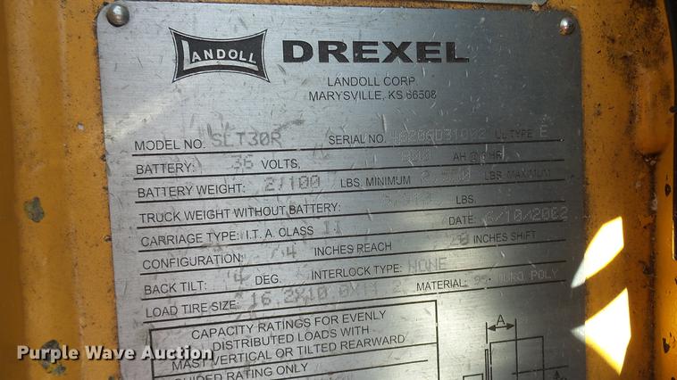 image for item DX9362 2002 Drexel SLT30R forklift