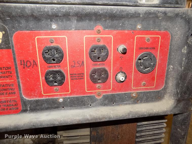 image for item DZ9508 Coleman Powermate 6250 generator