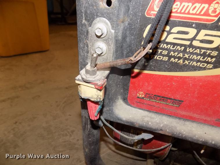 image for item DZ9508 Coleman Powermate 6250 generator