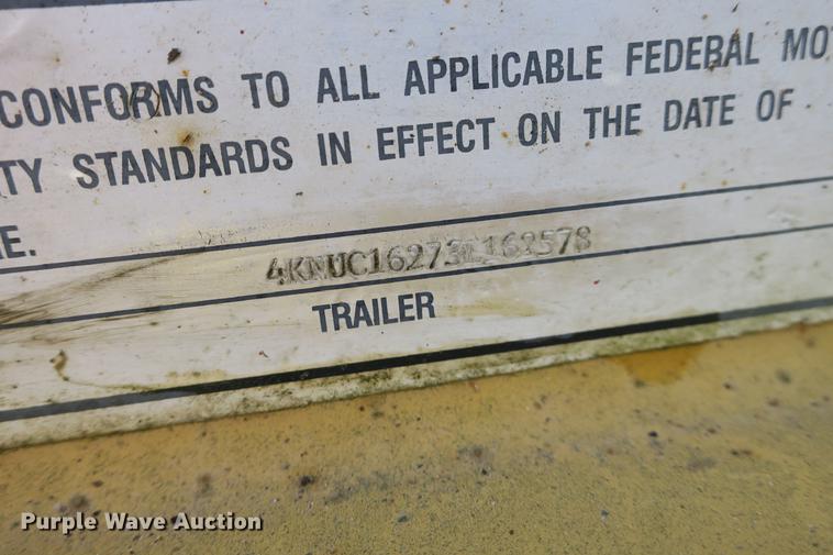 image for item EO9306 2003 Towmaster Contrail utility trailer