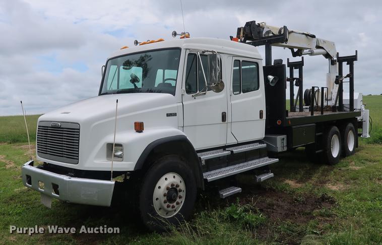 image for item EP9365 2002 Freightliner FL80 Crew Cab crane truck
