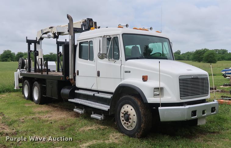 image for item EP9365 2002 Freightliner FL80 Crew Cab crane truck