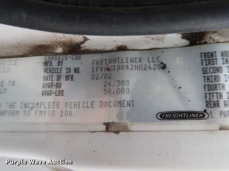 image for item EP9365 2002 Freightliner FL80 Crew Cab crane truck