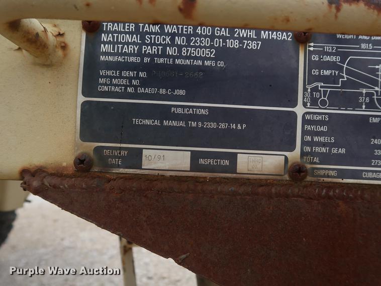 image for item EP9380 Insulated oil tank trailer