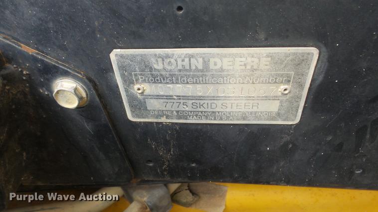 image for item EZ9439 John Deere 7775 skid steer