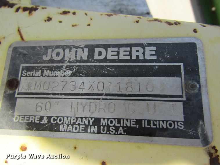 image for item BU9718 (2) John Deere lawn mower decks