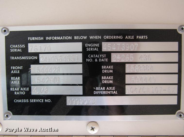 image for item DD5715 1997 Blue Bird All American school bus