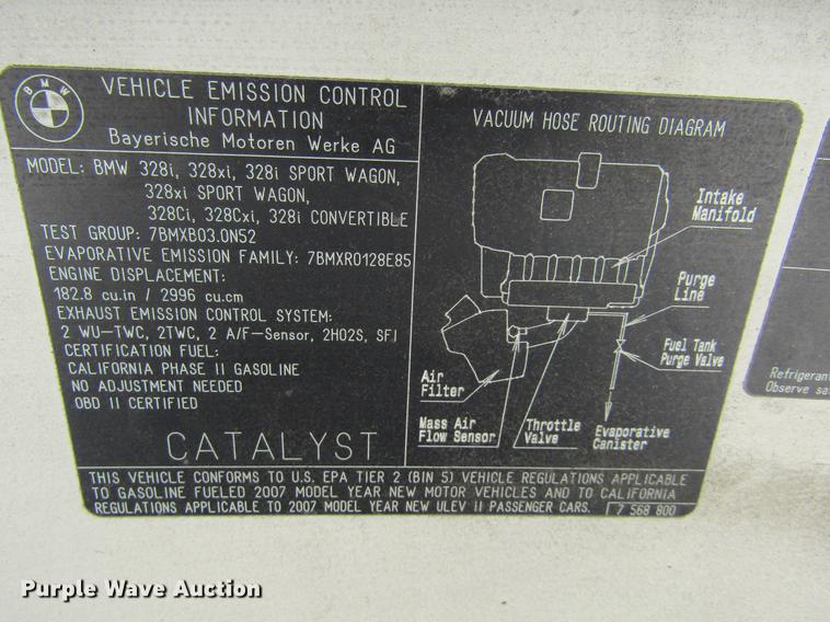 image for item DD5717 2007 BMW 328i