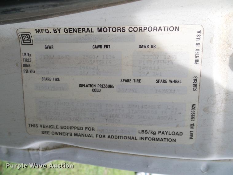 image for item DD8218 1988 Chevrolet S10 pickup truck