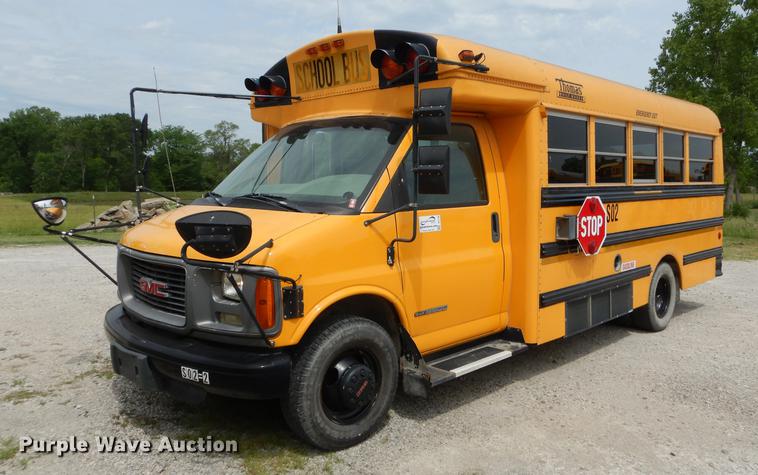 image for item DE1786 2002 GMC Savana G3500 Cargo Thomas school bus
