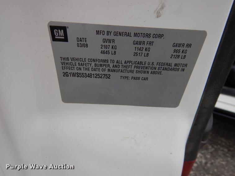 image for item DE1806 2008 Chevrolet Impala Police