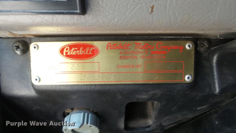 image for item DE7159 2008 Peterbilt 335 dump truck