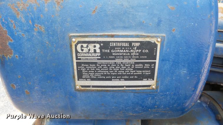 image for item DE7164 Gorman Rupp 16A2-D centrifugal pump