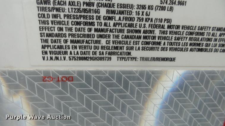 image for item EC9683 2016 Wells Cargo Ultra LAV mobile restroom