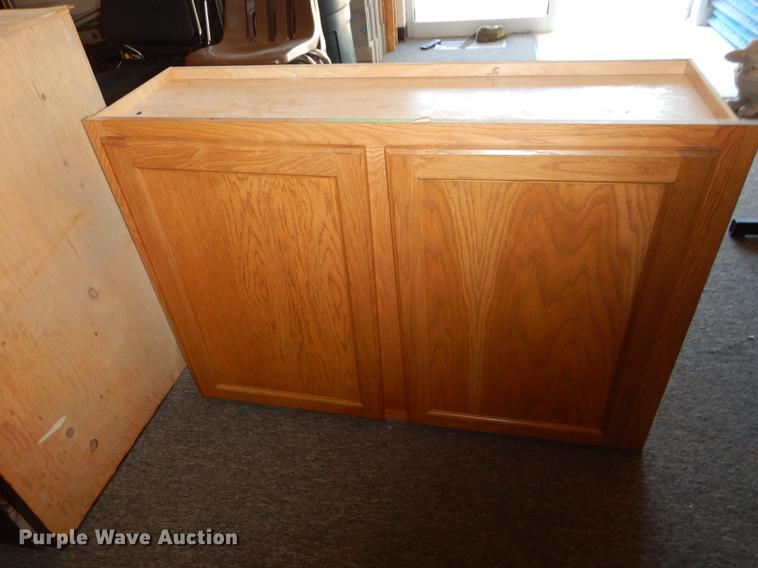 image for item EK9291 (3) wood cabinets