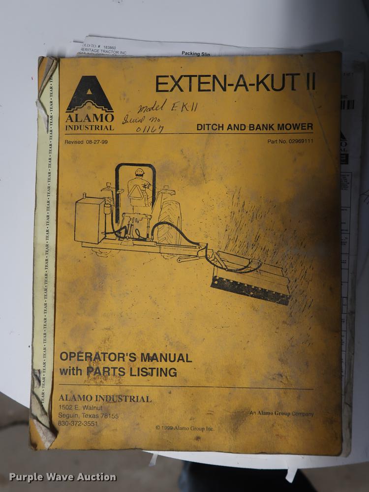 image for item EP9435 Alamo EK11 Exten-A-Kut II ditch and bank mower