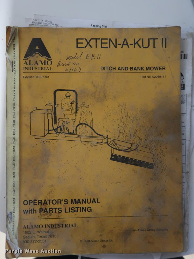 image for item EP9435 Alamo EK11 Exten-A-Kut II ditch and bank mower