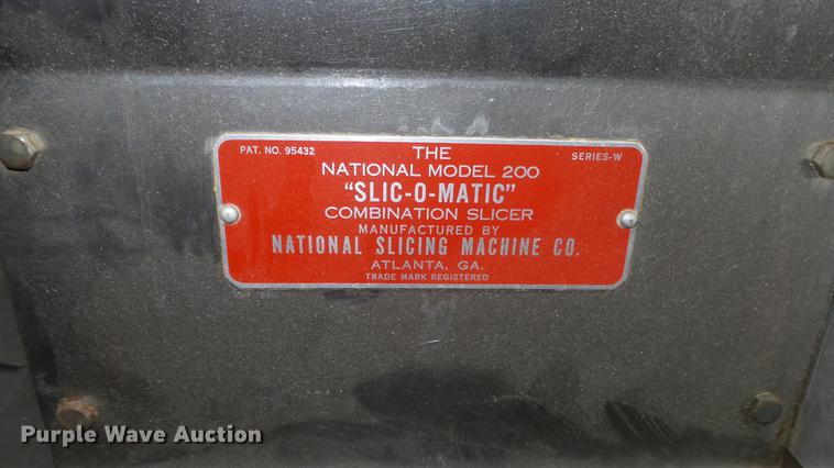 image for item EZ9399 National 200 Slicomatic stainless steel combination slicer