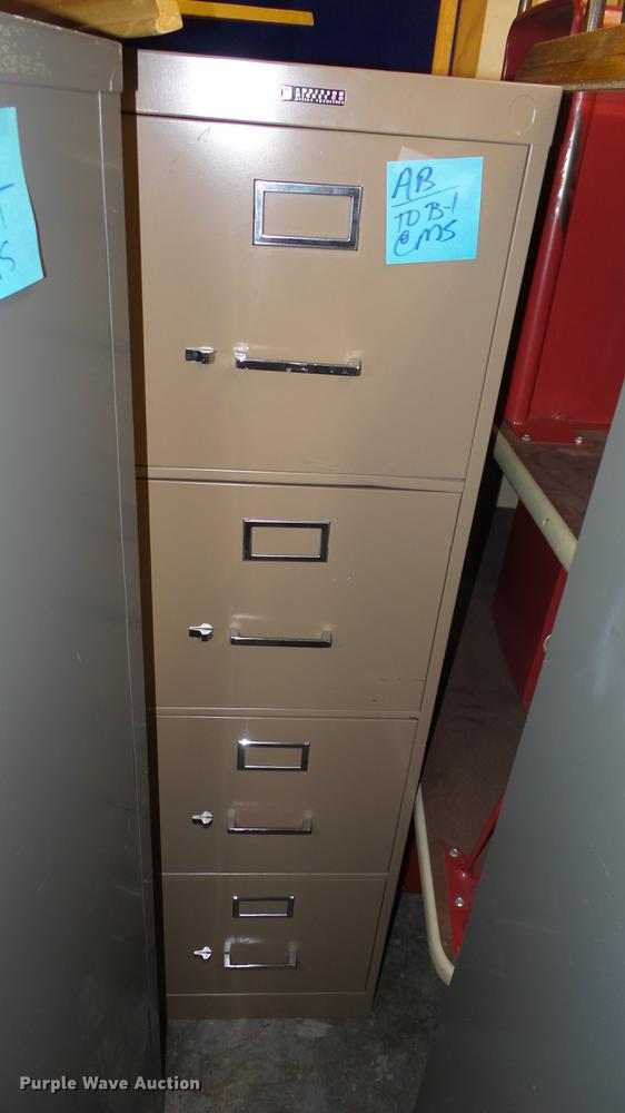image for item EZ9427 (5) four drawer filing cabinets