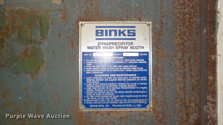 image for item EZ9466 Binks paint booth