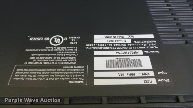 image for item EZ9471 Konica Minolta C452 printer