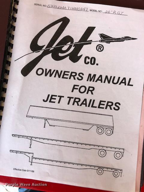 image for item DC2250 2001 Jet single hopper bottom grain trailer