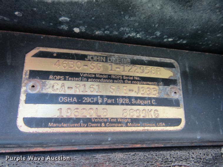 image for item DD5745 1977 John Deere 4630 tractor