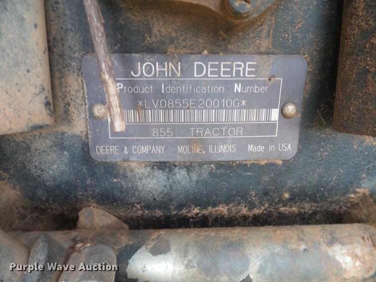 image for item DD8177 John Deere 855 MFWD tractor