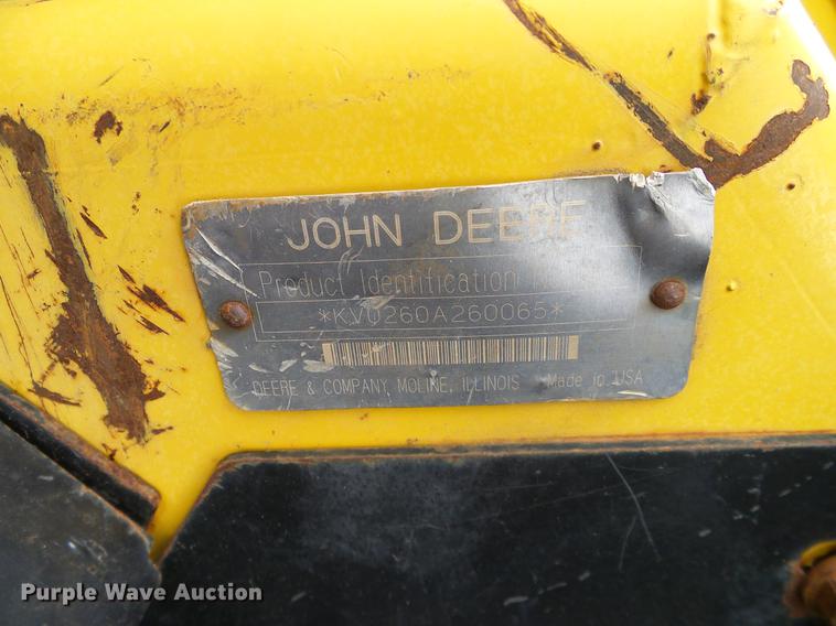 image for item DD8181 2000 John Deere 260 skid steer