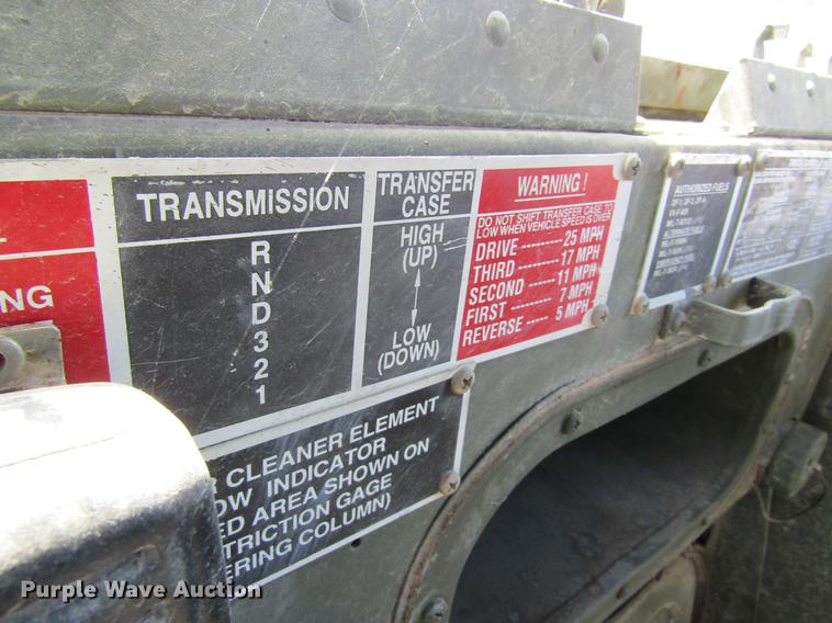 image for item DD8491 1993 Am General M35A3 flatbed truck