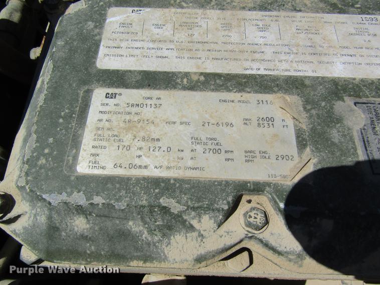 image for item DD8491 1993 Am General M35A3 flatbed truck