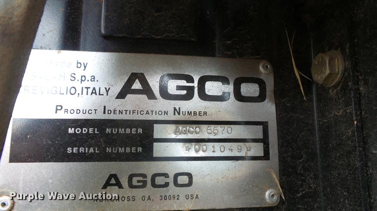 image for item DE7145 1991 AGCO Allis 6670 tractor