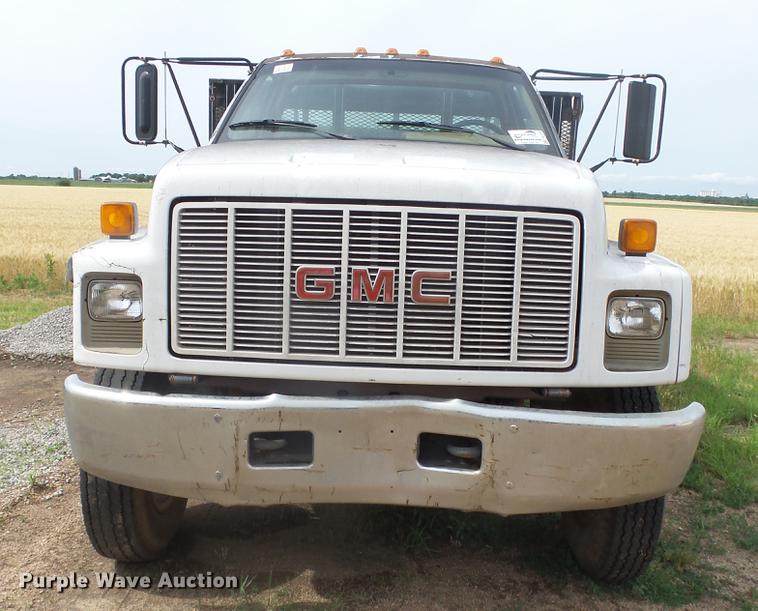 image for item DE7146 1991 GMC TopKick dump flatbed truck