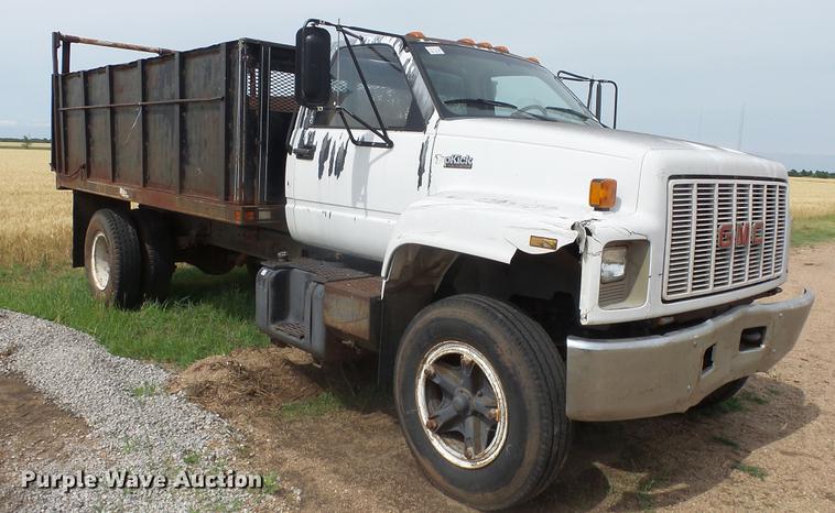 image for item DE7146 1991 GMC TopKick dump flatbed truck