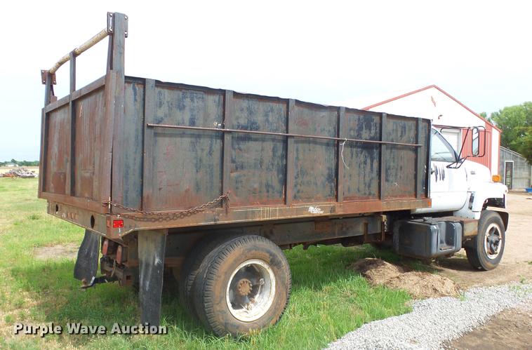 image for item DE7146 1991 GMC TopKick dump flatbed truck