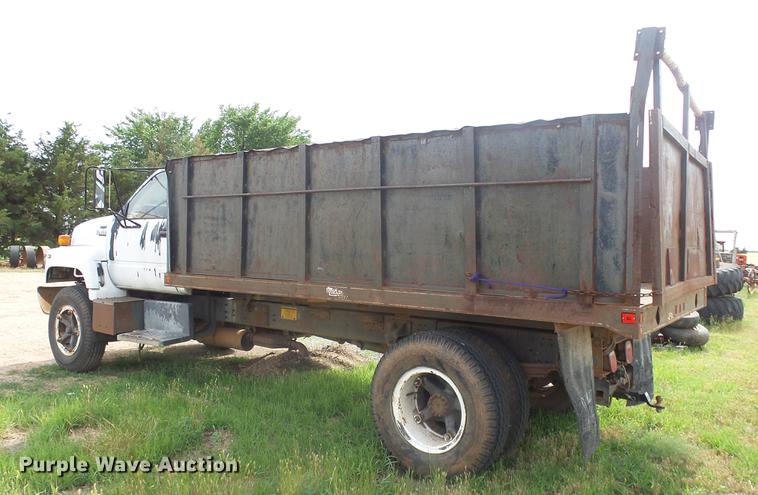 image for item DE7146 1991 GMC TopKick dump flatbed truck