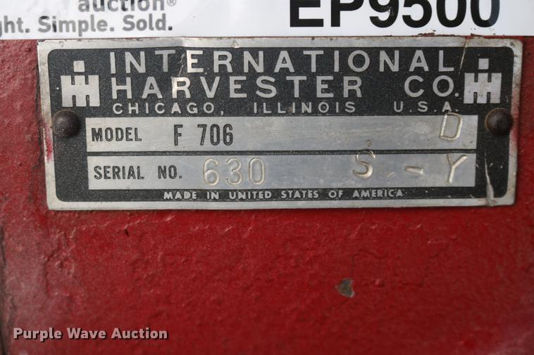 image for item EP9500 Farmall 706 tractor