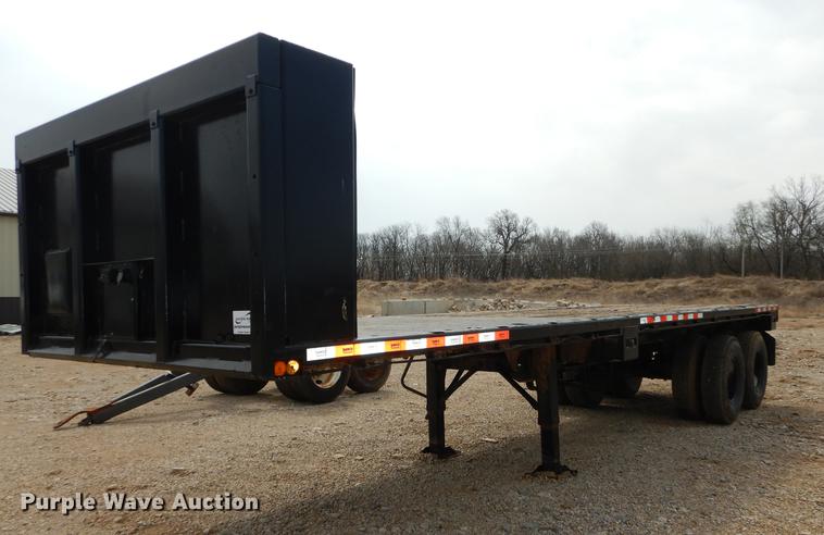 image for item DC0399 1991 Ranco M871 flat bed trailer