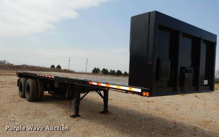 image for item DC0399 1991 Ranco M871 flat bed trailer