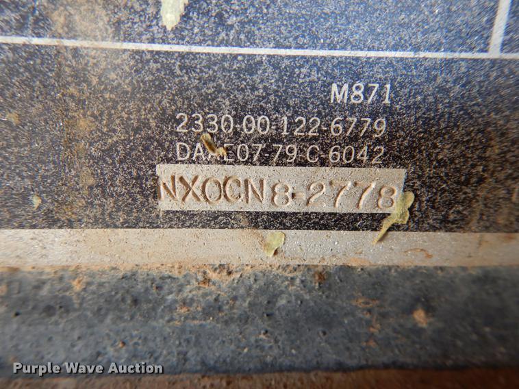 image for item DC0399 1991 Ranco M871 flat bed trailer